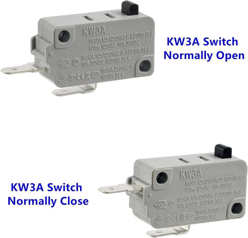 BOJACK Microwave Oven Door Switch KW3A - 16A 125/250 V Door Interloc (Pack of 2 pcs Normally Close and 2 pcs Open