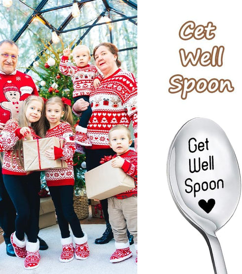 Get Well Soon Gifts Spoon - Friendship Gifts for Best Friend, Inspirational Cheer Up Gifts for Surgery Recovery