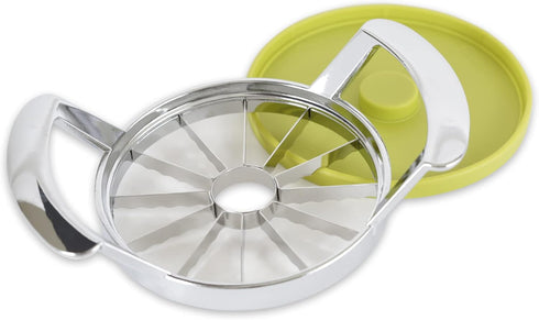 RSVP International Jumbo Slicer, Core and Slice Apples Kitchen Tool Collection, 7.32x4.92", Stainless Steel with Lid