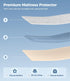 8"-21", 3D Waterproof Mattress Protector King Size, Soft Breathable Mattress Pad with Deep Pocket Noiseless Air Fabric