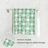 senya St. Patrick's Day Hand Towels, Green White Gingham Pattern, Highly Absorbent for Bathroom - Shamrocks