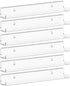 Lifewit Narrow Floating Shelves for Vinyl Record 6 Pack, 12" Clear Wall