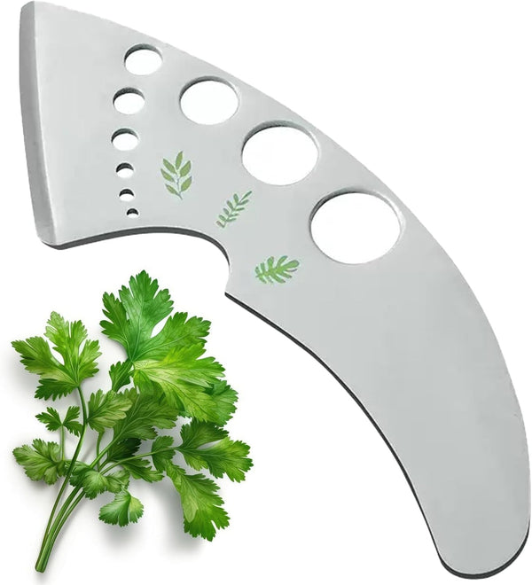 Herb Stripper 9 Holes, Stainless Steel Kitchen Herb Stripping Tool Loose Leaf