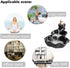 Waterfall Incense Burner, Lotus Backflow Incense Holder with 10 Free Mixed Aromatherapy Cones, Ceramic Censer