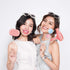 25Pcs Spa Photo Booth Props with Stick - Makeup/Spa Party Decorations for Women, Girls, Birthday Selfie Props