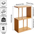 3-Tiered YD-ST003N Aibiju S-Shaped Side Table for Small Spaces, Freestanding Side Table, Sofa End Table, Narrow End