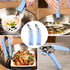 2 Pack Bowl Clip, Stainless Steel Gripper Clips for Moving Hot Plates or Bowls from Microwave, Oven, Air Fryer (2pcs)