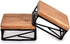 NIRMAN Counter/Plant Set 2 4" 4" 1.75") Riser Square Display Wooden Base Stand for Kitchen/Bathroom Stand of ( x x