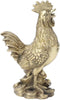 Hilitand Brass Luck Rooster Chicken Statue, Feng Shui Decor for Good Luck and Wealth, 10cm/3.94in
