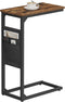 TUTOTAK C Shaped End Table, Side Table for Couch, Sofa Table with
