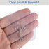 Adhesive Wall Hooks for Hanging Heavy Duty 13lbs, No Damage Picture Frames Hangers for Home and Office, Sticky Hooks for Kitchen Bathroom, Transparent Waterproof and Rustproof, 20 Pack by SZNKB