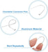 100 Pack 2.5mm 50mm PATIKIL Chandelier Connector Clip Pins, OD x L Chandelier Replacement Prism Copper Pins