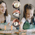 Set 5, Set Ravioli Pasta Cutter Wheel of Ravioli Makers with Roller Ravioli Stamp Cutter with Wooden Handle, Pasta