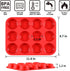CAKETIME Silicone Muffin Pan, 12-Cup Cupcake Pan for Baking 3-Pack Nonstick BPA Free by CAKETIME