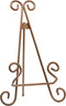 Red Co. Decorative Curved Plate Stand, Art Holder Easel in Copper Finish, 13"