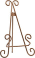Red Co. Decorative Curved Plate Stand, Art Holder Easel in Copper Finish, 13"