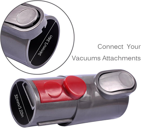 KEEPOW 2 Pack Adapter Converter for Dyson V7 V8 V10 Vacuum, 32mm Attachments for V6 DC58 DC59