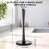 JOGREFUL Paper Towel Holder Stand for Kitchen, One-Handed Tear, Non-Slip Weighted Base, Black