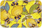 Welcome Doormat - Yellow Lemon and Bee Funny Entryway Rug, Non-Slip, Washable Outdoor Mat for Kitchen, Bathroom