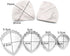 AK ART KITCHENWARE Peony Cutter & Veiner Cake Decorating Supplies - Stainless Steel Cookie Cutter & Silicone Mold