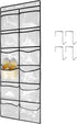 Clear Crystal 1 Pack 12Pockets Large Hanging Shoe Organizer Over The Door