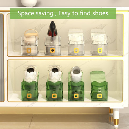 6Pack Closet CiBiZi Clear Shoe Slots Organizers Shoe Stacker Organizer for Shoe Stackers for a Pair of Shoes Shoe
