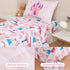 4 Set Set Set PERFEMET Pcs Twin Bedding for Girls Pink Castle Kids Bed in A Bag Comforter Ultra Soft Reversible Fairy
