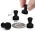 SMART&COOL Black 20 Pack Strong Silicone Push Pin Magnets, Anti Scratch Fridge Magnets, Small Push Pin Magnets, Magnets for Refrigerator, Whiteboard, Kitchen, School