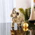 Feng Shui Elephant Statue, Golden Collectible Wealth Lucky Figurine for Home Office Decoration Gift (Large)