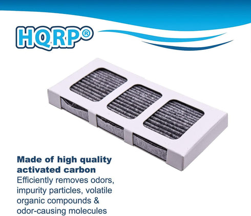 HQRP 4-Pack Activated Carbon Refrigerator Filter Replacement for Frigidaire PAULTRA2 PureAir Ultra II