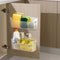 2 Pack Adhesive Cabinet Organizer Storage, Over Cabinet Door Space Saver for Kitchen, Bathroom, Office
