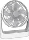 Mollie 6-Inch Small Rechargeable USB Desk Fan, Battery Operated with Speeds for Home Office Bedroom, Portable Cooling