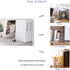 MerryNine Clear Book Ends 4pcs, Acrylic Decorative Bookends for Heavy Duty Books, Bookshelf Dividers