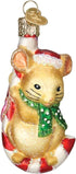 Old World Christmas Glass Blown Christmas Mouse Ornament for Tree