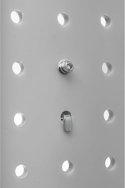Triton Products Spring Clip Pegboard Hook - 1 1/8", Pack of 10, Chromate Dipped Steel Durahook
