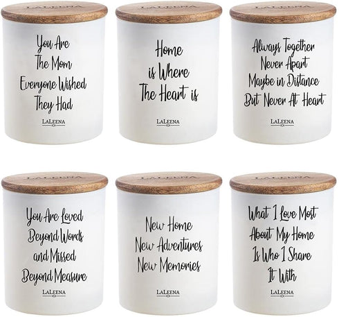 Luxury Scented Candle for Home - Gifts for Mom, Birthday Gifts (Large 14 oz) - Mom White Candle, Vanilla