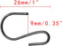 50PCS Mini S Shaped Hooks, 1 Inch Black Ornament Storage Hooks for Hanging Jewelry, Small Kitchenware, Potted Plants