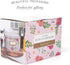 Jot & Mark Recipe Card Complete Gift Box | Decorative Pink Peonies Recipe Tin Box