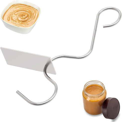 wanjiashanxuan Peanut Butter Stirrer Tool Set - Effortlessly Mixes Nut Butters, Perfect for
