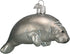 Old World Christmas Manatee Glass Blown Ornament for Tree