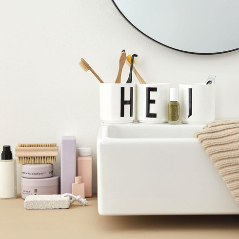 Design Letters Porcelain Coffee Mug | Initial Coffee Cup | Perfect for Mother's Day Gift | Ceramic Cup for Bathroom