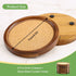 Sets Set 6 4.33in WLWNWFT Wood Cork Coasters for Drinks Absorbent with Holder, WLWNWFT Acacia Wood Coaster Rustic