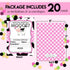 Heard the Moos Pink Cow-Themed Birthday Party Invitations for Kids, 20 Fill In Cards with Envelopes by AmandaCreation