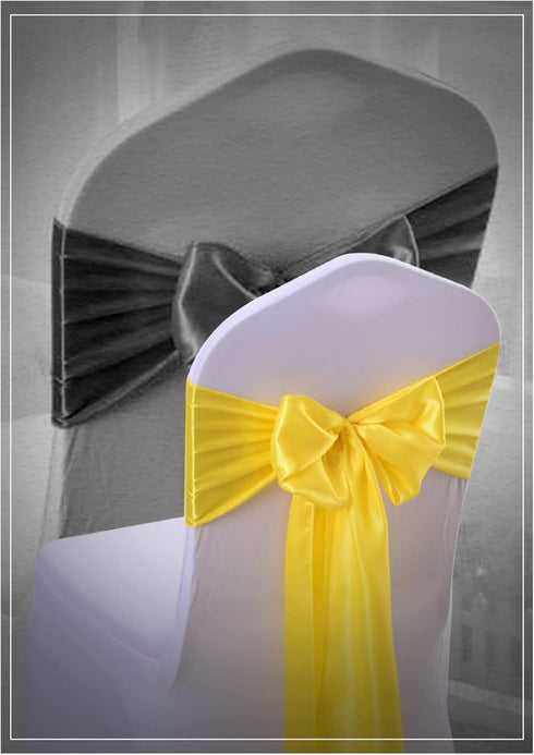 6 108 Inch (Pack 10 Satin Chair Sashes - Elegant Premium Quality, x - Perfect for Weddings, Parties, and Events