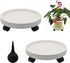 2-Pack 13" Heavy Duty Plant Caddy with Lockable Wheels, Industrial-Grade Rolling Plant