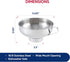 HIC Kitchen 18/8 Stainless Steel Canning Funnel, 5.5-Inch Diameter
