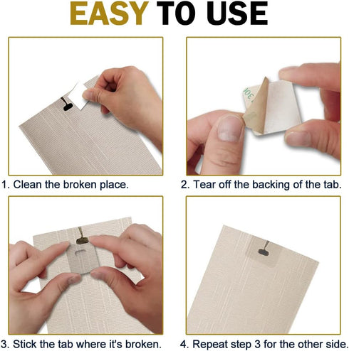 Vertical Blind Repair Tabs Kit for Vertical Blinds Replacement Slats (40pcs)