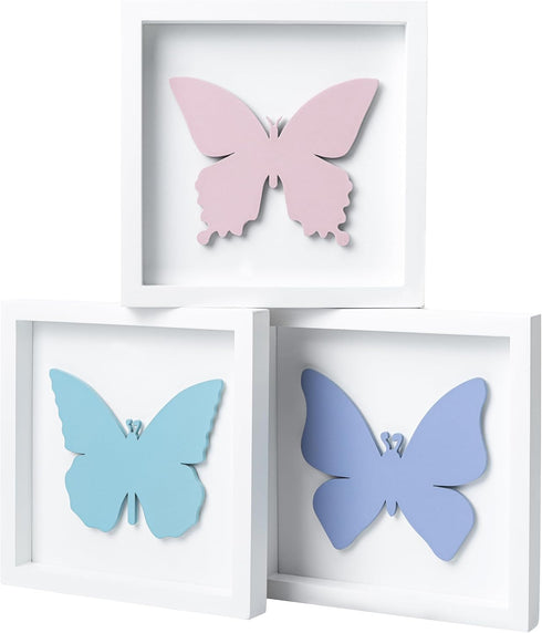 Tide and Tales 3D Butterfly Room Decor for Girls, Set of 3