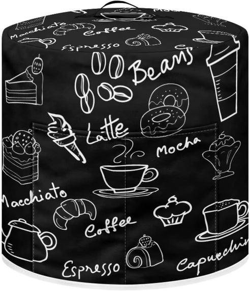 Dust Cover for Kitchen Instant Pot Accessories, 8 Quart Pressure Cooker Air Fryer Dust Protection with Storage Pockets