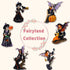 Comfy Hour Fairyland Collection 6” Dark Fairy Witch Figurine Holding Pumpkin, Halloween Theme Gift & Home Decoration